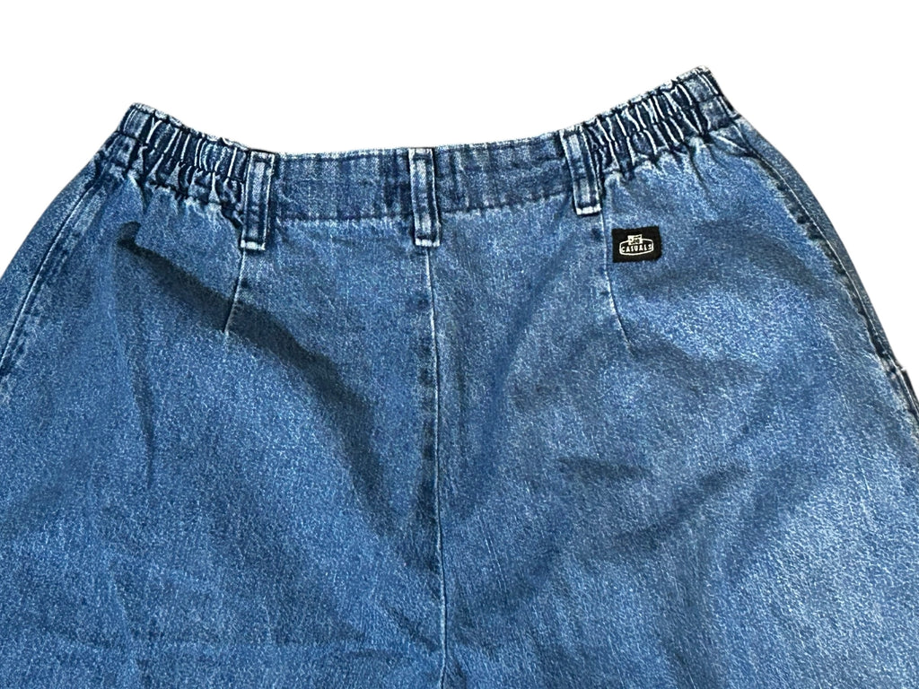 Vintage Lee casual jeans slacks mom jean pleated tapered elastic waist- Women's size 8 petite