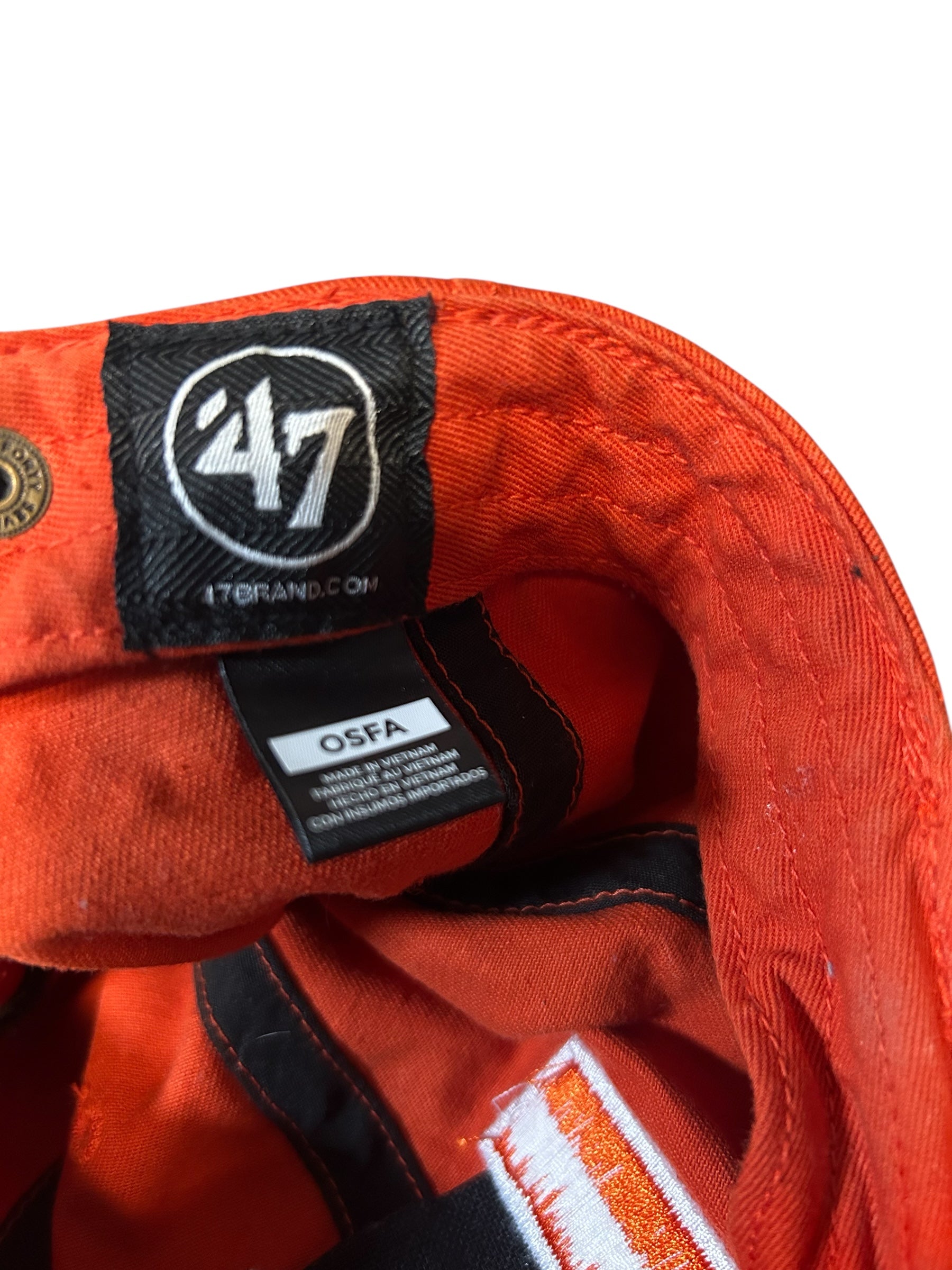 University of Miami Hurricanes orange strapback hat- One Size