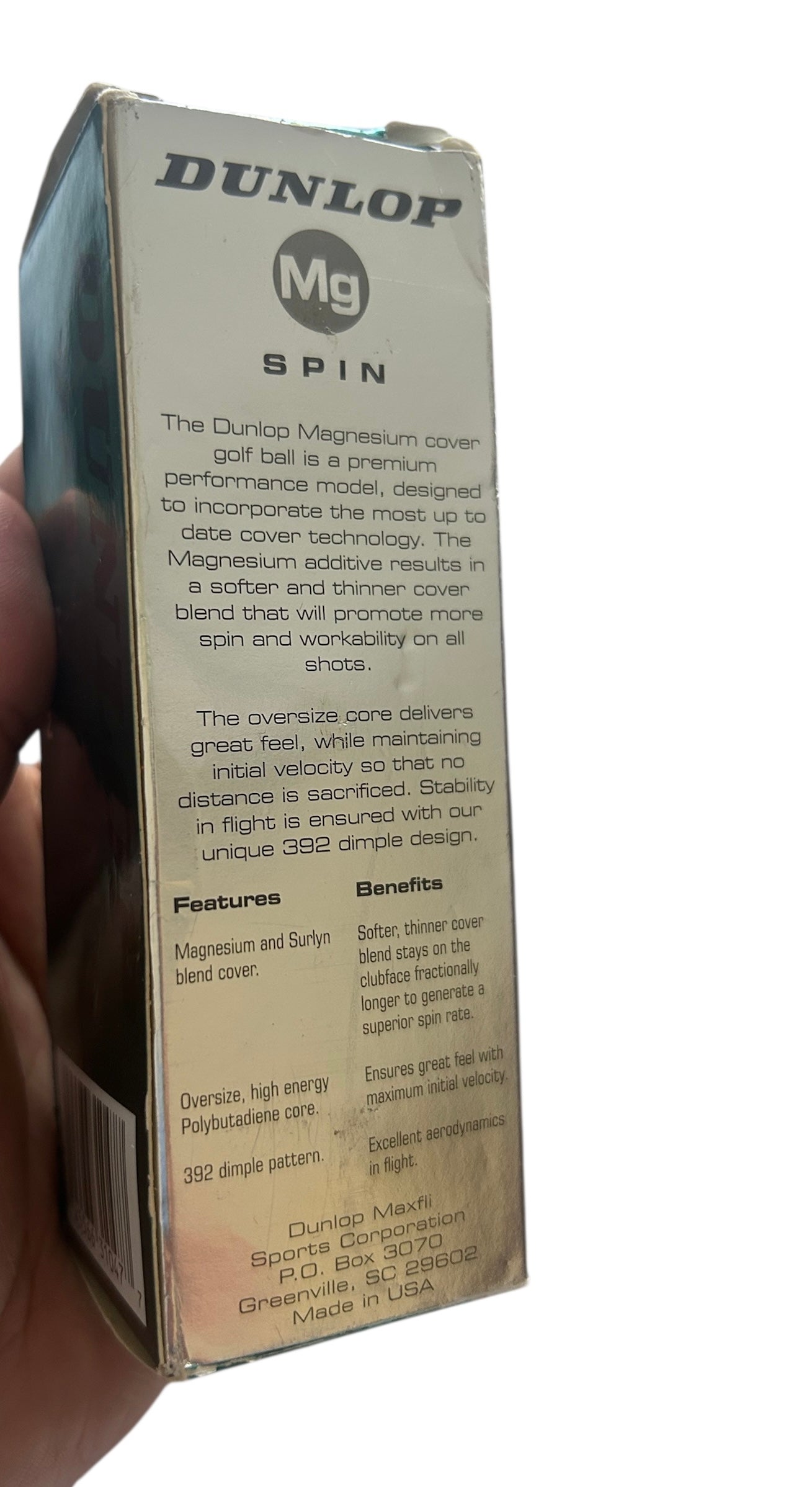 Dunlop  MG Spin golf balls- Pack of 3