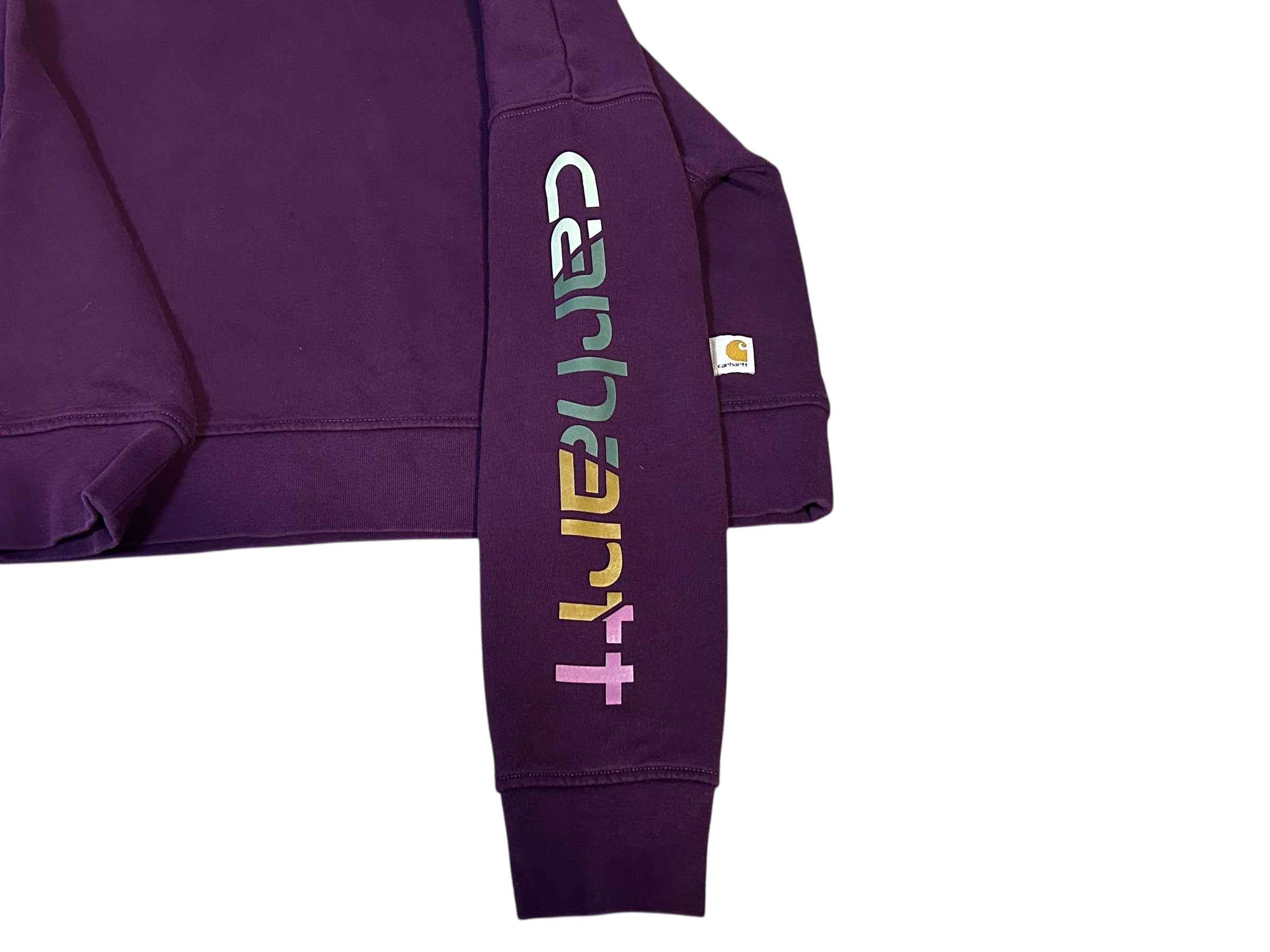 Carhartt Sweatshirt Womens Medium Loose Fit Purple Crewneck Tencel Fiber Series