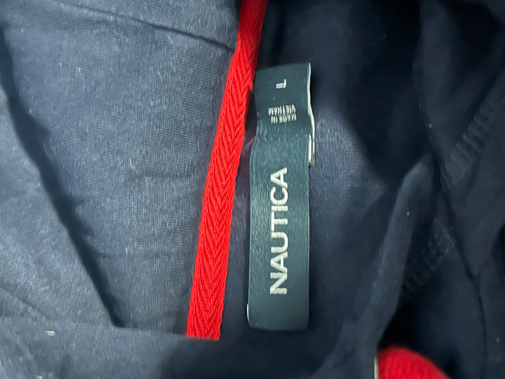 Nautica Men's Pullover Long Sleeve Hoodie Sweatshirt- Size Large