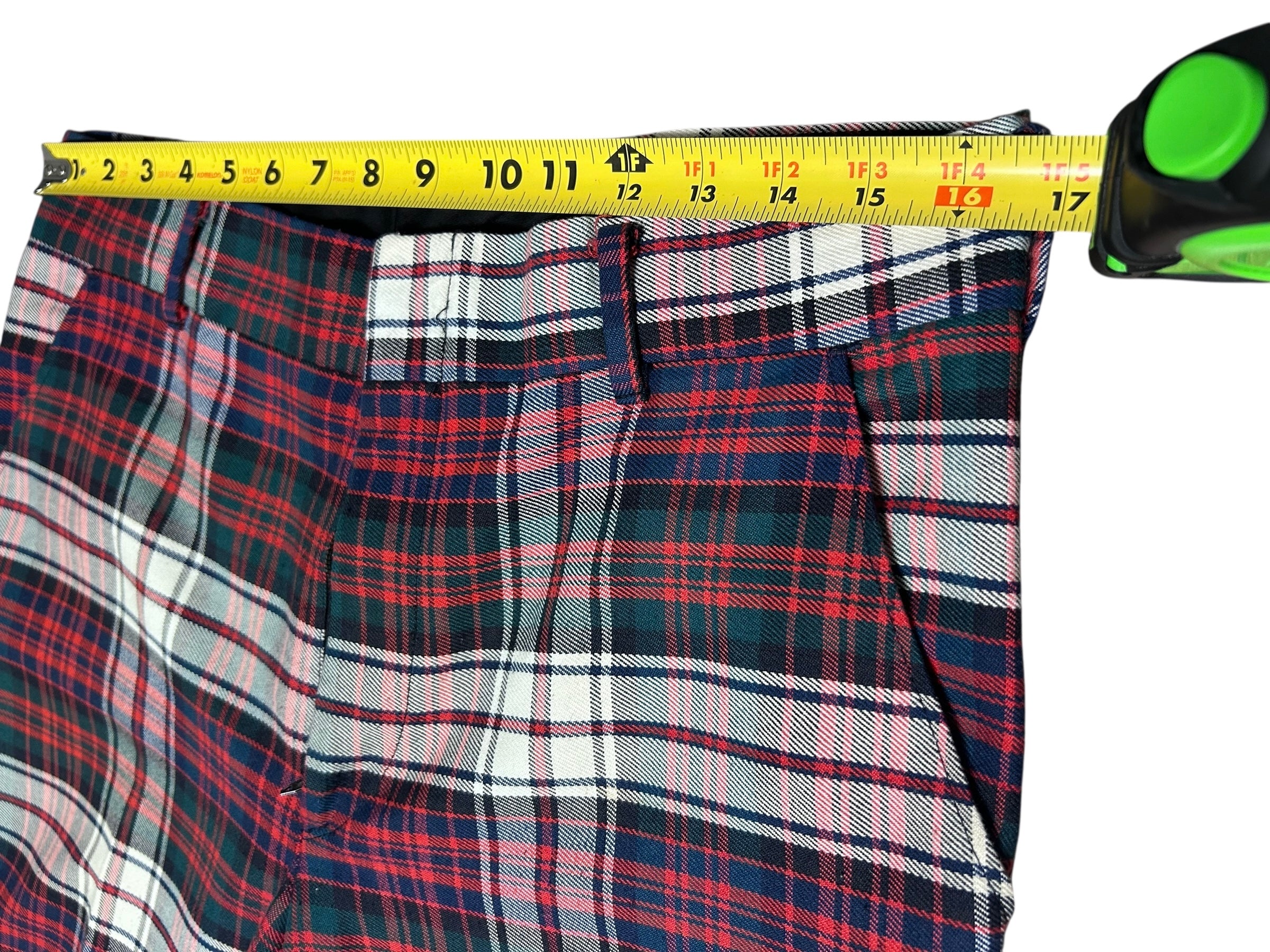 Vintage (Levis Panatela) Collection Plaid Pants 70s Retro-size 34x32