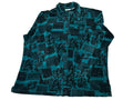 Vintage (Classic Elements Collections) long sleeve velour blouse- Women's size large