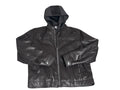 Michael Kors leather hooded bomber jacket- Men's size large