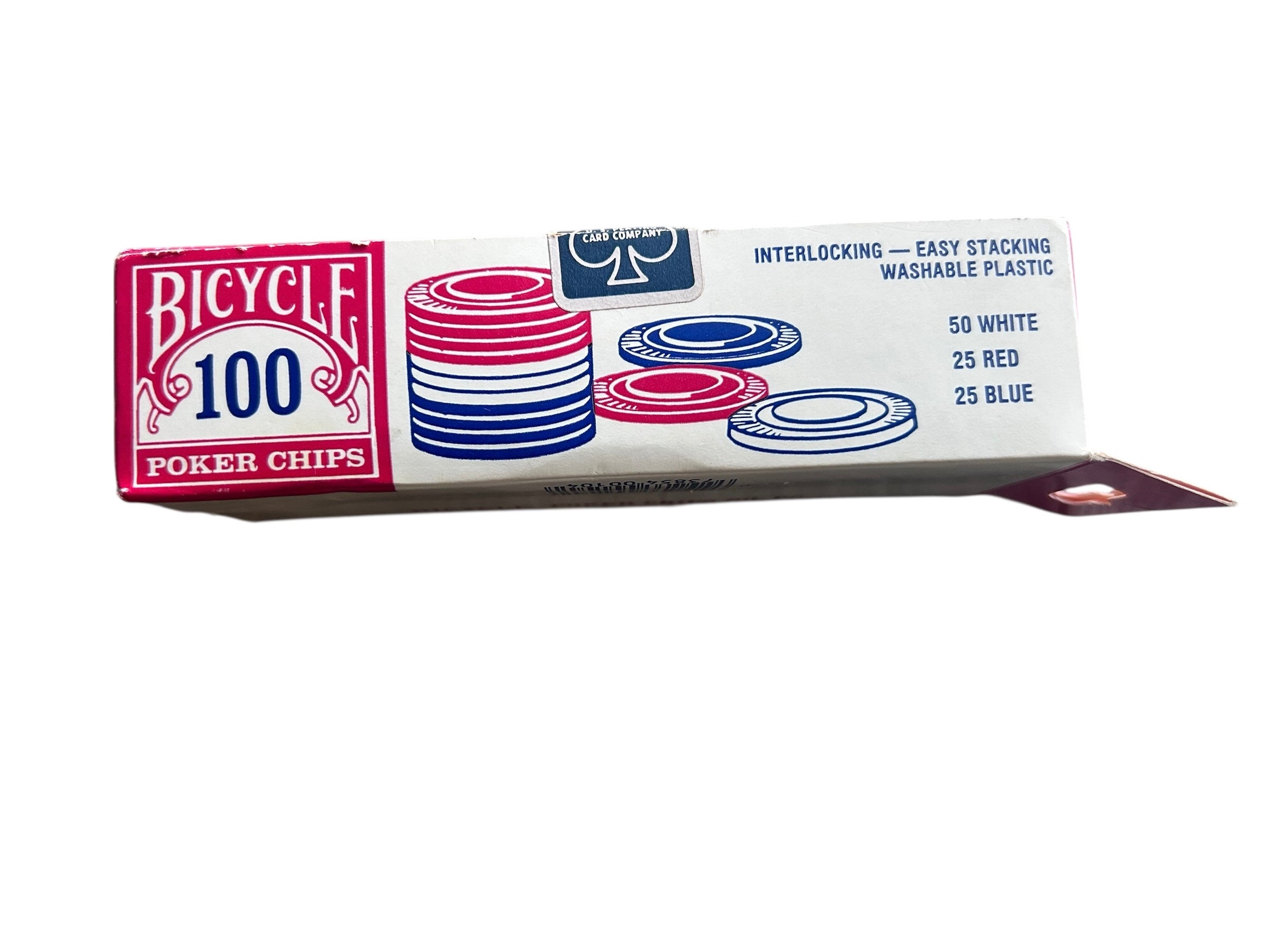 VINTAGE BICYCLE POKER CHIPS Set Of 100-COLLECTIBLES