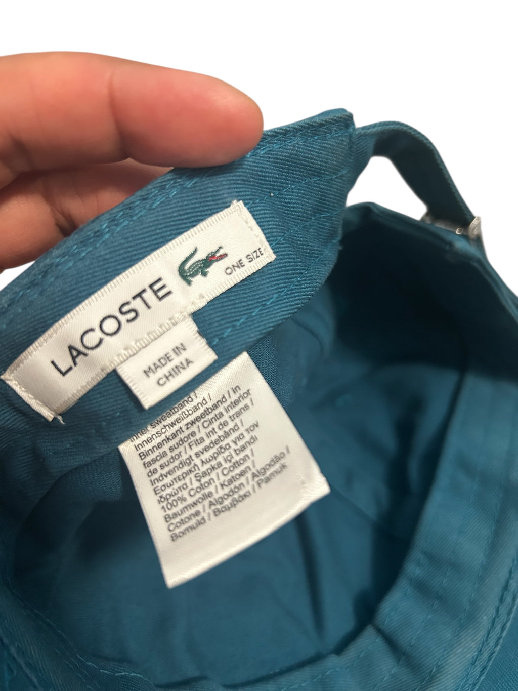 Lacoste hat- Adjustable strap