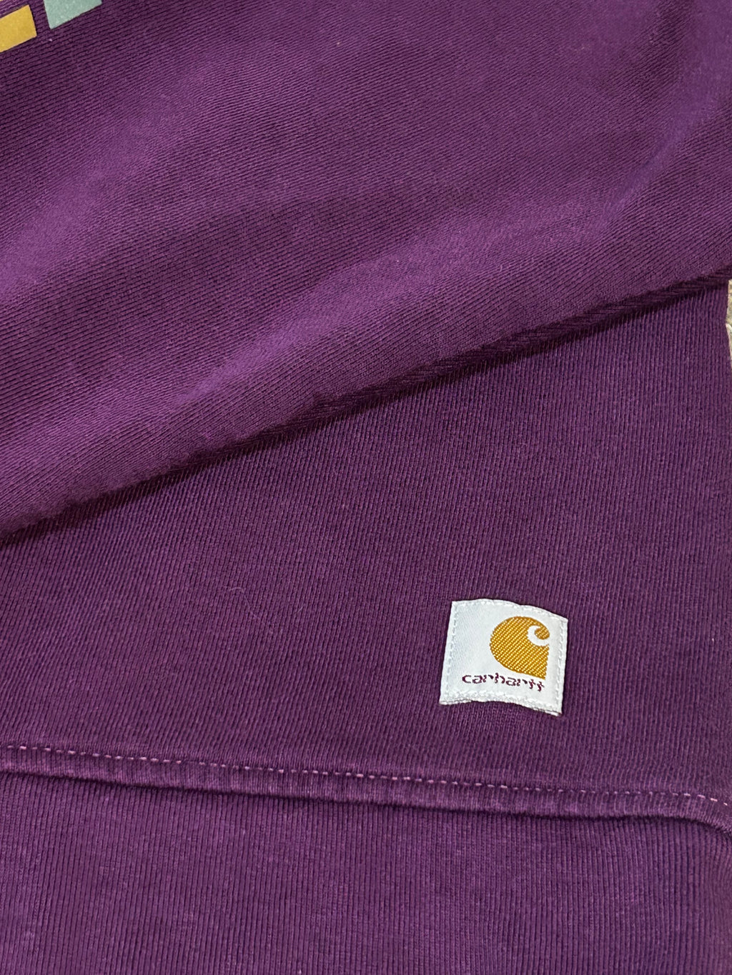 Carhartt Sweatshirt Womens Medium Loose Fit Purple Crewneck Tencel Fiber Series