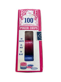 VINTAGE BICYCLE POKER CHIPS Set Of 100-COLLECTIBLES