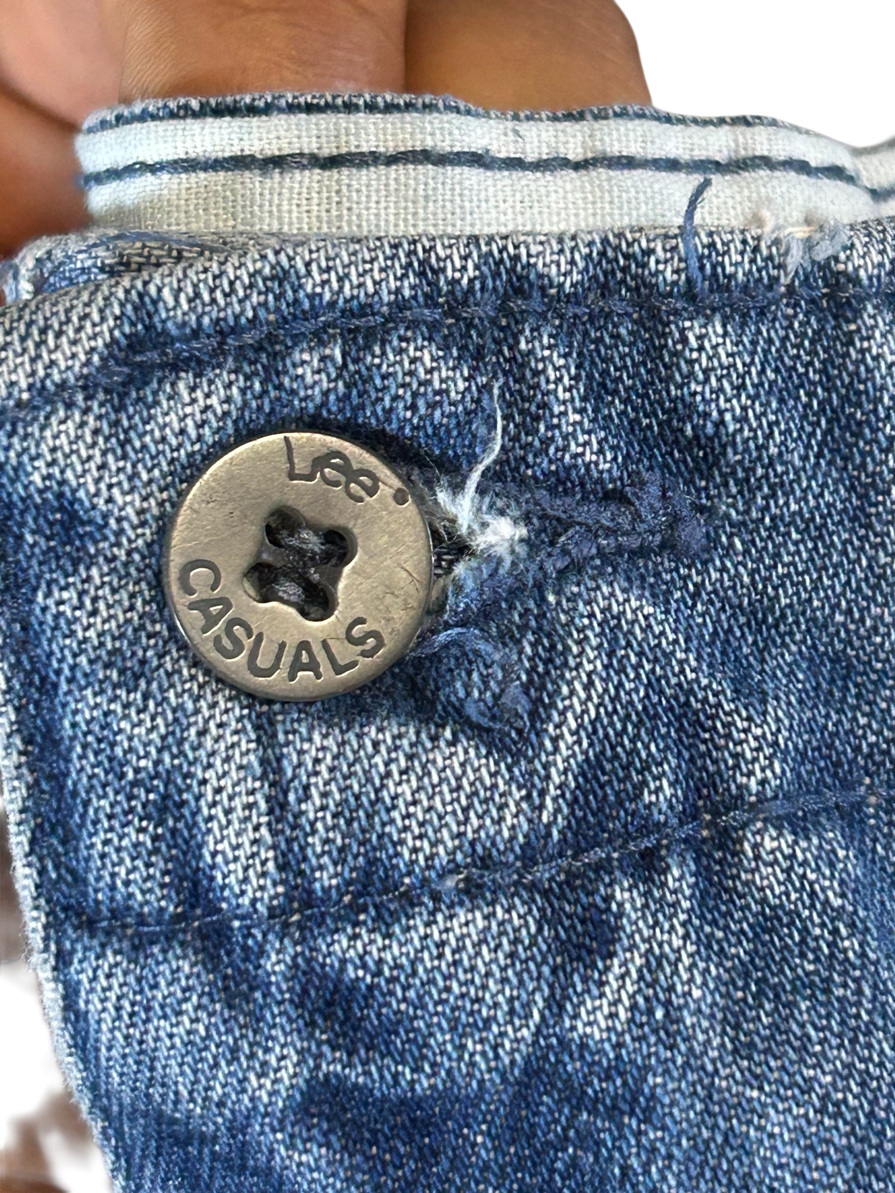 Vintage Lee casual jeans slacks mom jean pleated tapered elastic waist- Women's size 8 petite