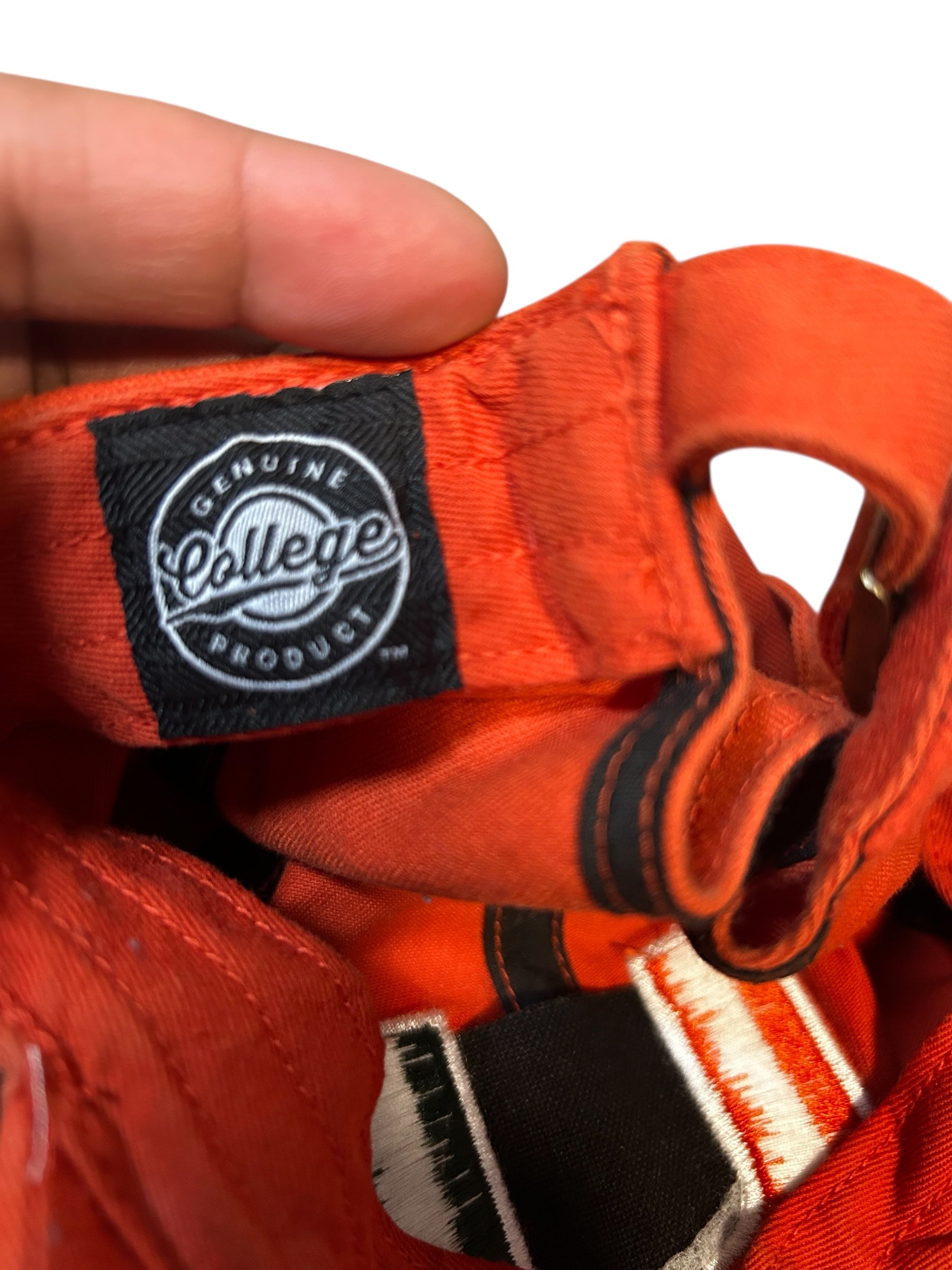 University of Miami Hurricanes orange strapback hat- One Size