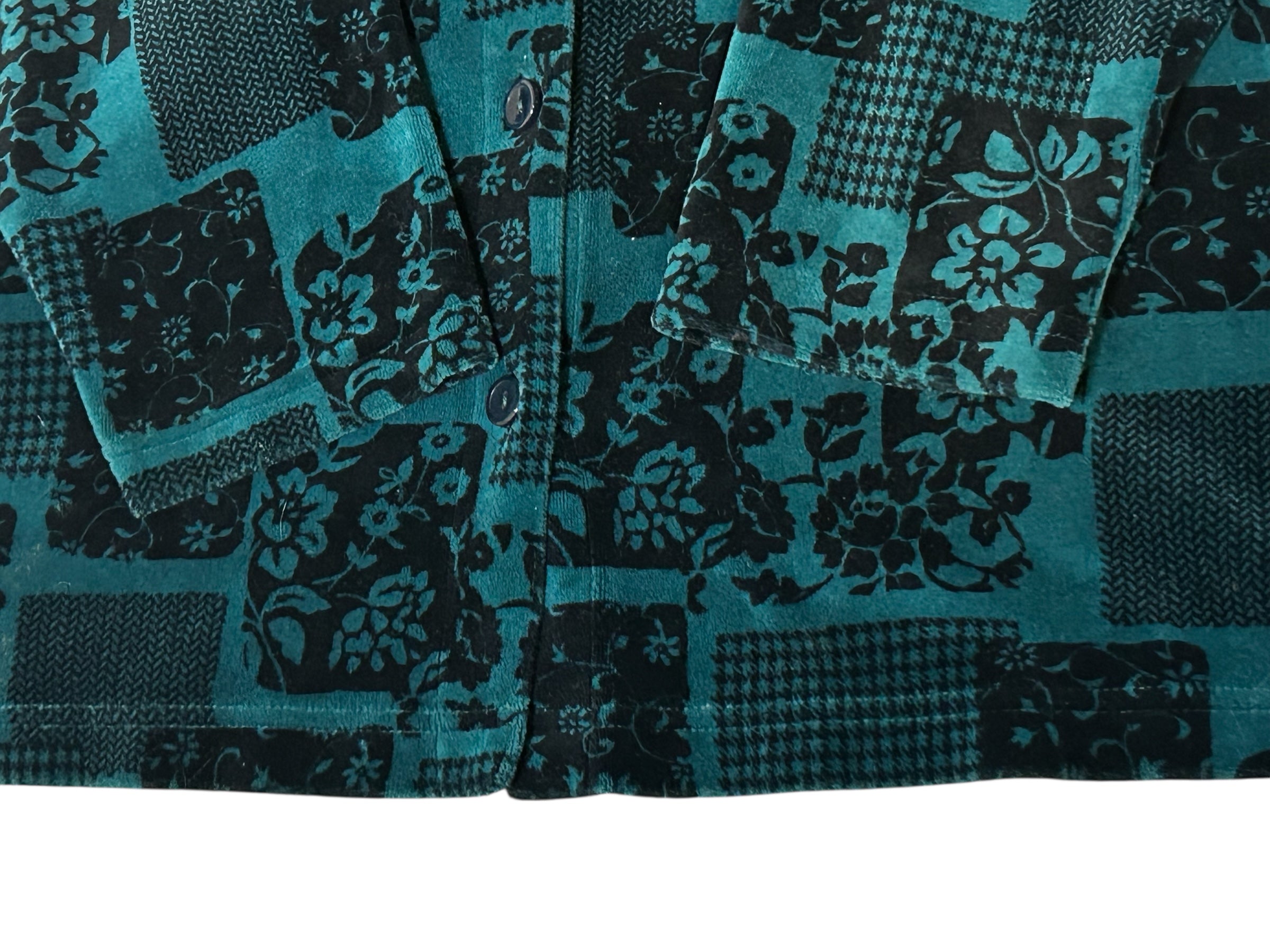 Vintage (Classic Elements Collections) long sleeve velour blouse- Women's size large