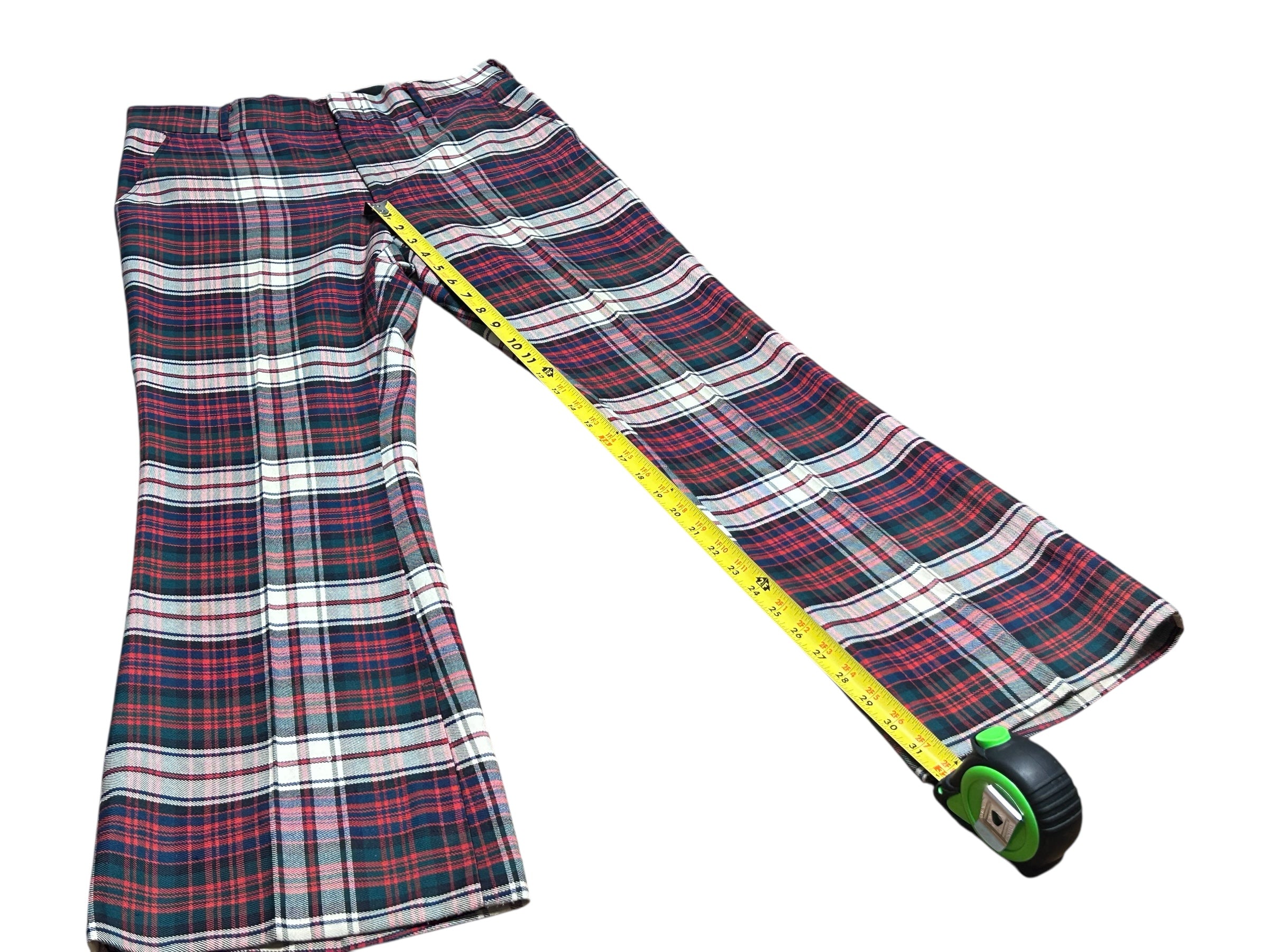 Vintage (Levis Panatela) Collection Plaid Pants 70s Retro-size 34x32