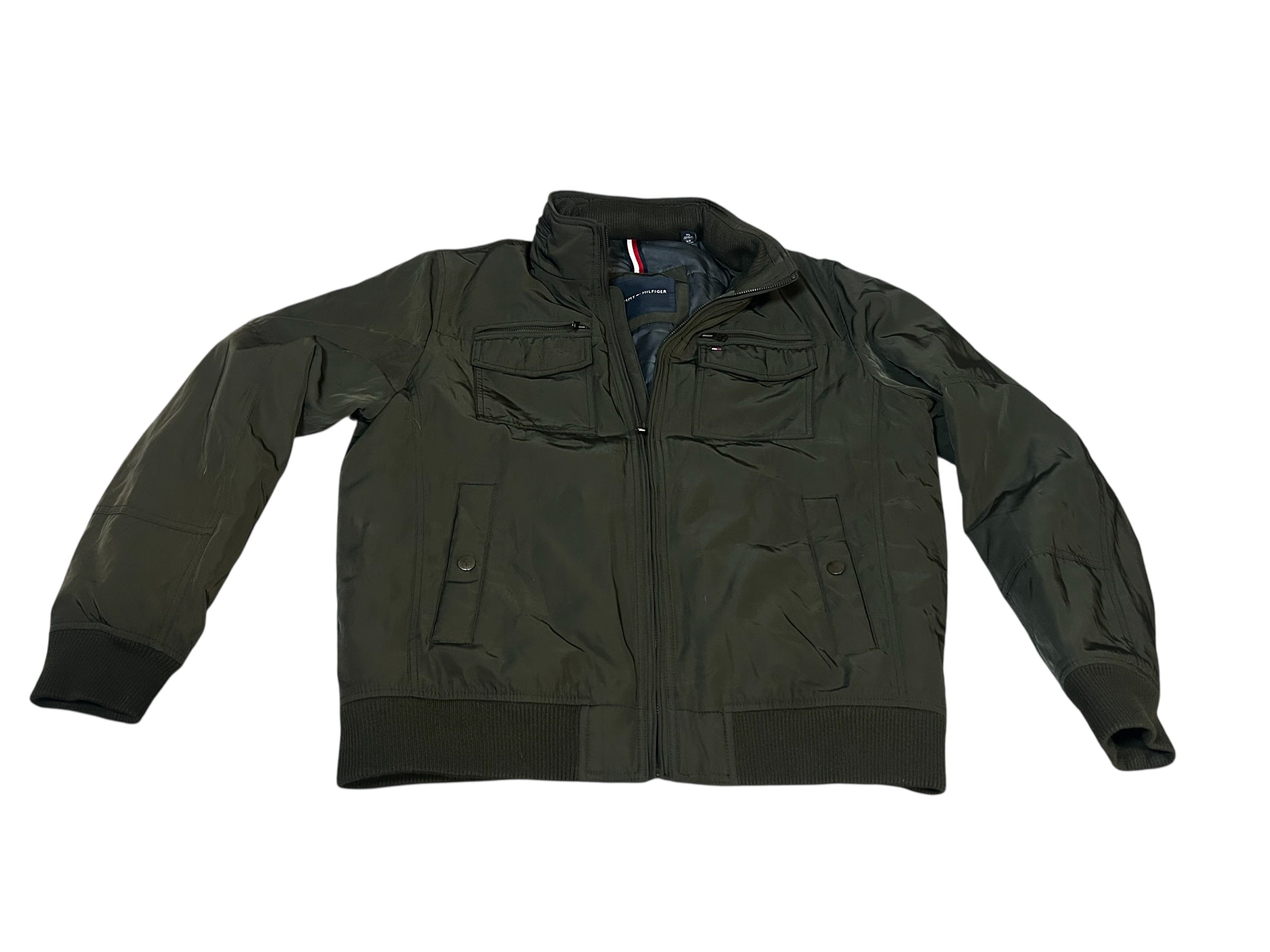 Tommy Hilfiger olive green jacket coat water/wind resistant- Men's size XL